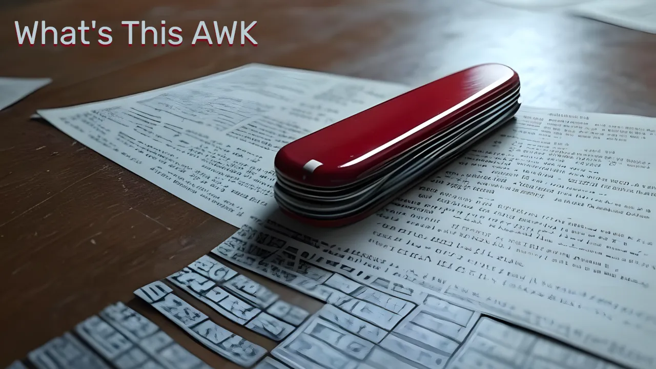 AWK: The Swiss Army Knife for Text Processing